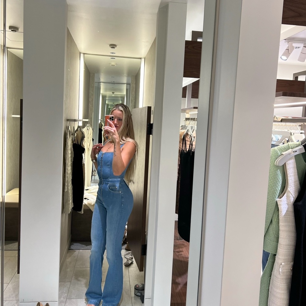 Guess Blue Denim Overalls